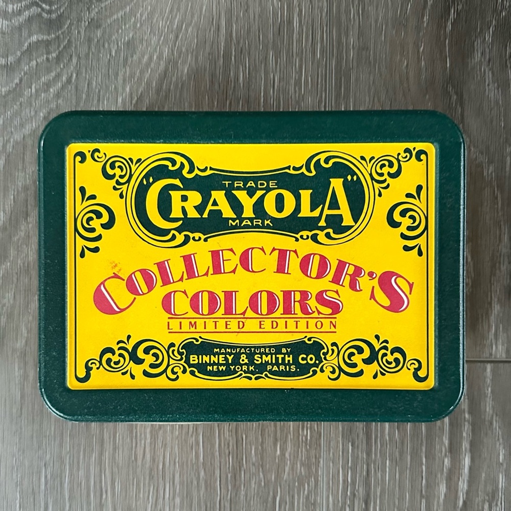 1991 Crayola Collectors Colors Limited Edition Tin